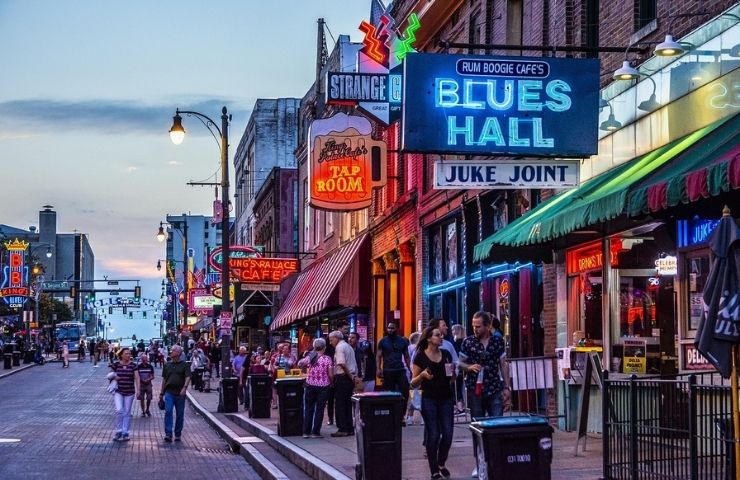 Beale Street Memphis musik, usa